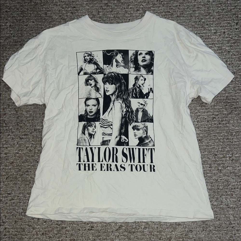 Taylor Swift White Graphic Tee - The Eras Tour